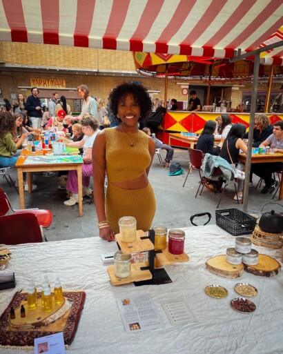 Kimco Superfood op de Soul2Soul markt tijdens 24 uur West in Amsterdam